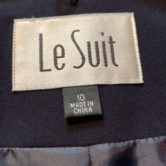 Le Suit Classic Vintage 4 Button Navy Blazer - Picture 9 of 10